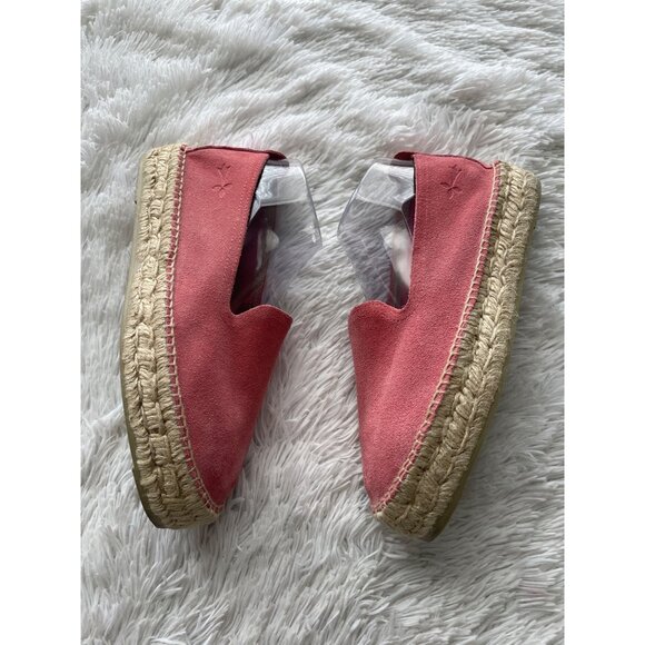 MANEBI Women's Suede Pink Espadrilles Size 41 - Picture 4 of 9